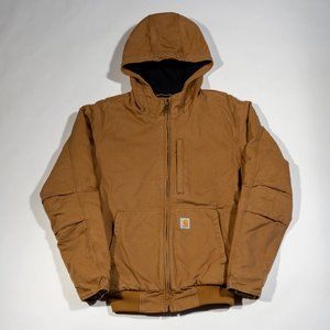 USED Carhartt Full Swing Loose Fit Washed Duck Fleece-Lined Active Jac